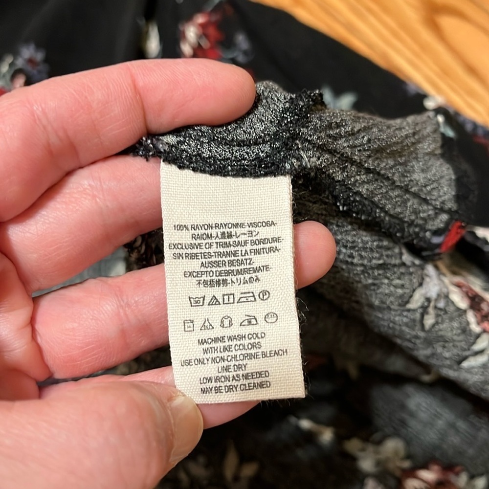 Free People Swing Out Of It Black Floral Dress Small - Picture 10 of 11